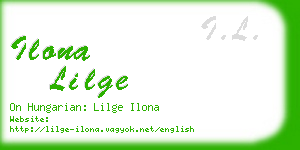 ilona lilge business card